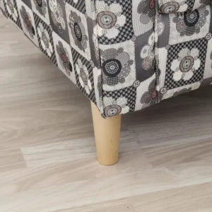 Kreslo s taburetom ASTRID Tempo Kondela Patchwork M1