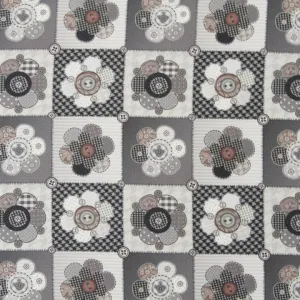 Kreslo s taburetom ASTRID Tempo Kondela Patchwork M1