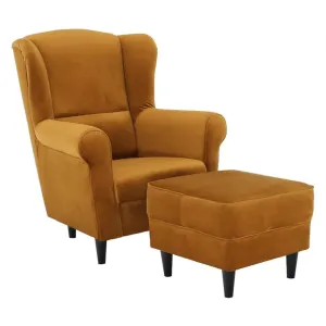 Kreslo s taburetom ASTRID Tempo Kondela Patchwork M1