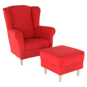 Kreslo s taburetom ASTRID Tempo Kondela Patchwork M1