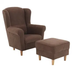 Kreslo s taburetom ASTRID Tempo Kondela Patchwork M1