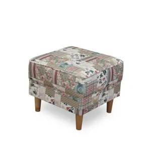 Kreslo s taburetom ASTRID Tempo Kondela Patchwork M1
