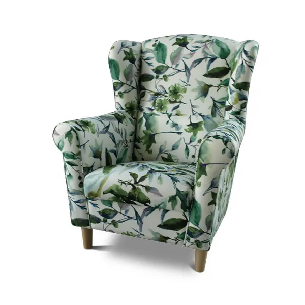 Kreslo s taburetom ASTRID Tempo Kondela Patchwork M1