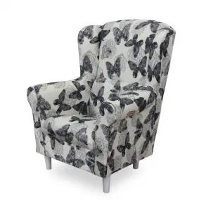 Kreslo s taburetom ASTRID Tempo Kondela Patchwork M1