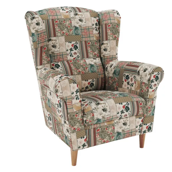 Kreslo CHARLOT Tempo Kondela Patchwork M1