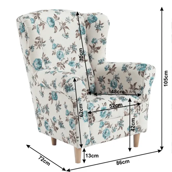 Kreslo CHARLOT Tempo Kondela Patchwork M1