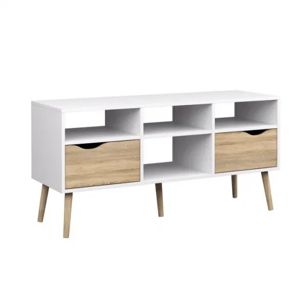 TV stolík OSLO 75391 dub sonoma / biela Tempo Kondela