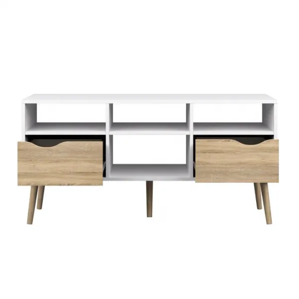 TV stolík OSLO 75391 dub sonoma / biela Tempo Kondela