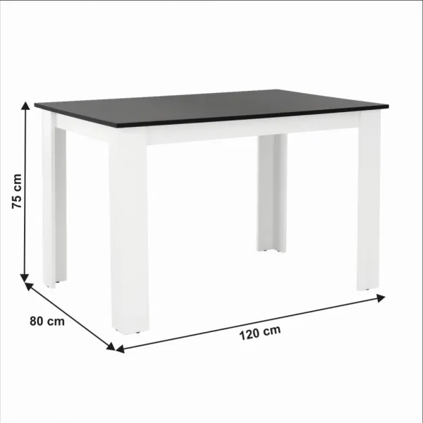 Jedálenský stôl 120x80 KRAZ Tempo Kondela Dub sonoma
