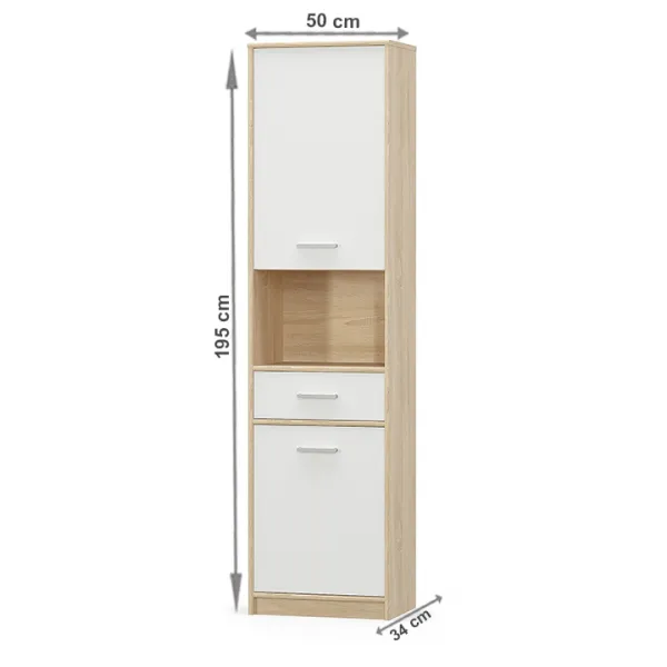 Regál TEYO 2D1S Tempo Kondela Biela