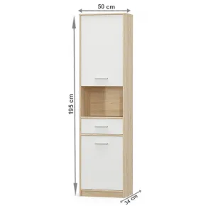 Regál TEYO 2D1S Tempo Kondela Biela