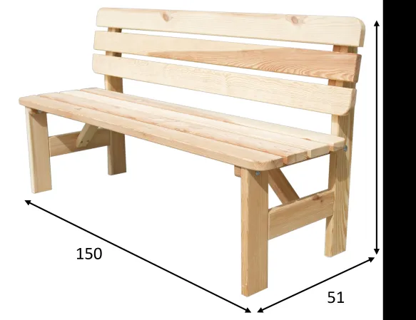 VIKING lavica - 150 cm 180 cm 200 cm ROJAPLAST
