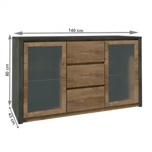 Komoda MONTANA K2D Tempo Kondela Sivá