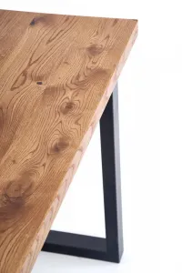 HALMAR Rozkladací jedálenský stôl Horus svetlý dub/čierna