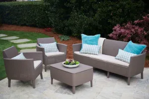 KETER Pohovka SALOMON 3 seater sofa | cappuccino