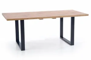 HALMAR Jedálenský rozkladací stôl Mevon 2 dub wotan/čierny