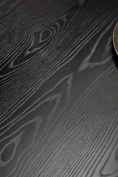 HALMAR Jedálenský stôl Bosa čierny/zlatý