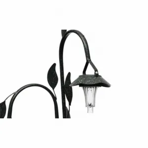 Stojan na kvety sa solárne LED lampou Dekorhome