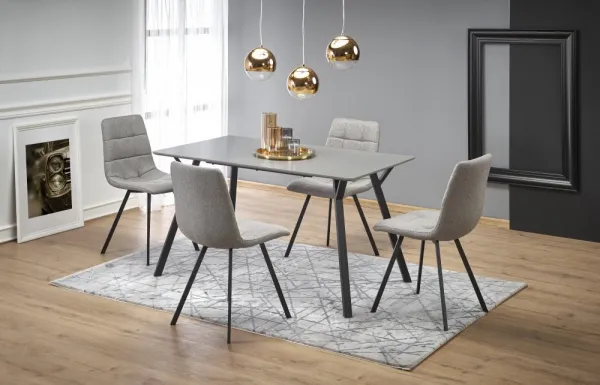 HALMAR Designová stolička Chlorett sivá
