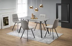 HALMAR Designová stolička Chlorett sivá