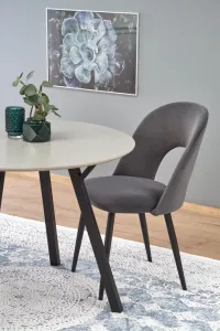 Jedálenská stolička K384 zamat / čierna Halmar