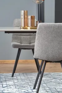 HALMAR Designová stolička Chlorett sivá