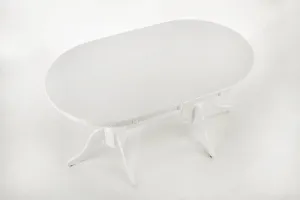HALMAR Rozkladací jedálenský stôl Peho biely