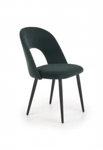 Jedálenská stolička K384 zamat / čierna Halmar