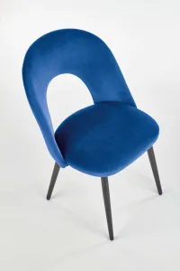Jedálenská stolička K384 zamat / čierna Halmar
