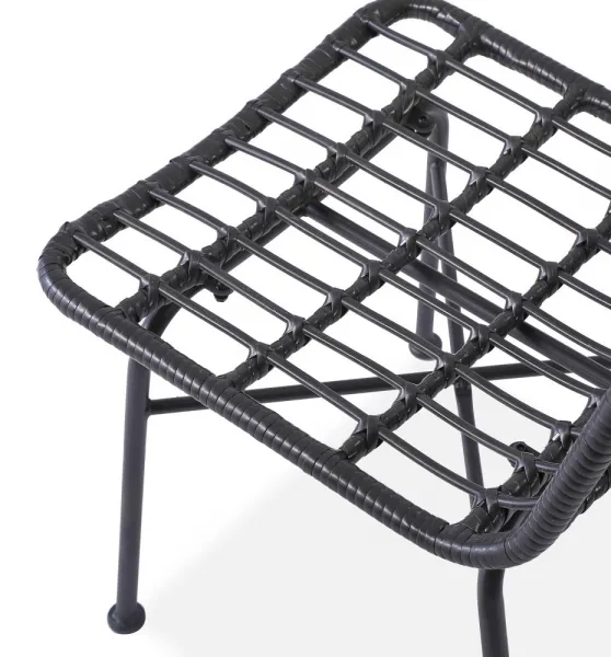 Záhradná stolička K401 Halmar Čierna