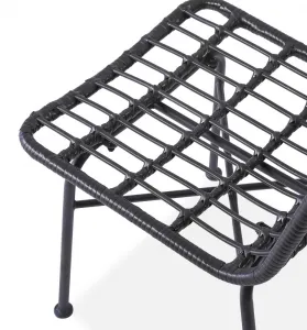 Záhradná stolička K401 Halmar Čierna
