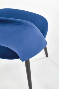 Jedálenská stolička K384 zamat / čierna Halmar