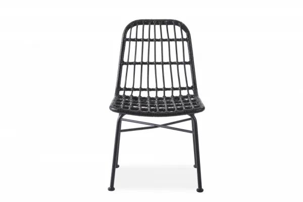 Záhradná stolička K401 Halmar Čierna