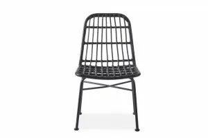 Záhradná stolička K401 Halmar Čierna