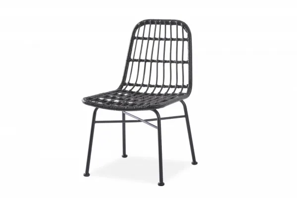 Záhradná stolička K401 Halmar Čierna