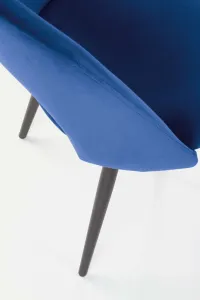 Jedálenská stolička K384 zamat / čierna Halmar