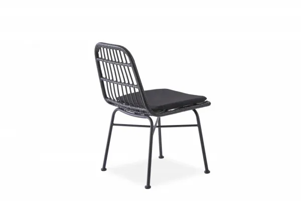 Záhradná stolička K401 Halmar Čierna