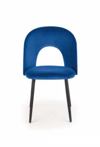 Jedálenská stolička K384 zamat / čierna Halmar