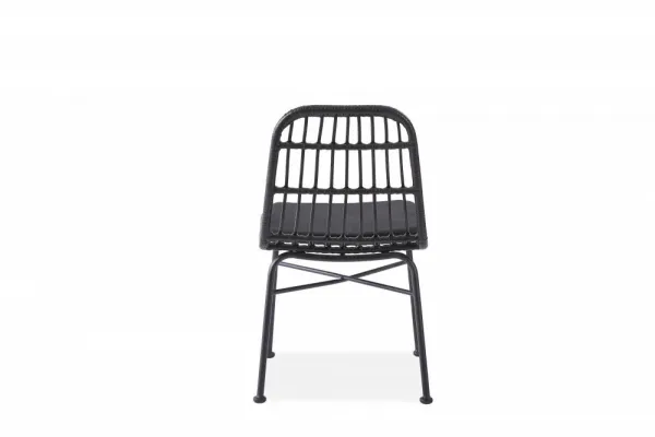 Záhradná stolička K401 Halmar Čierna
