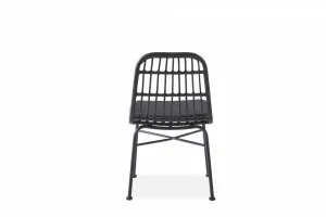 Záhradná stolička K401 Halmar Čierna