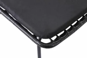 Záhradná stolička K401 Halmar Čierna