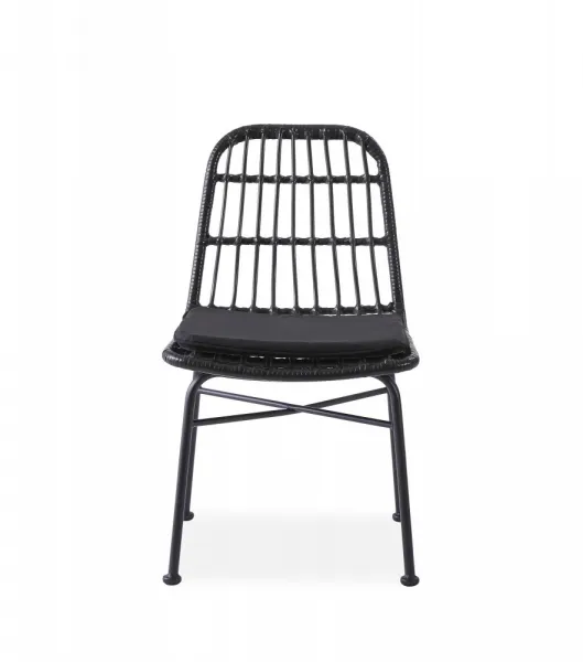 Záhradná stolička K401 Halmar Čierna