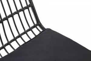 Záhradná stolička K401 Halmar Čierna