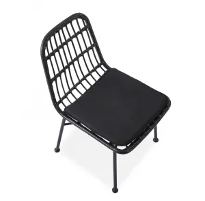 Záhradná stolička K401 Halmar Čierna