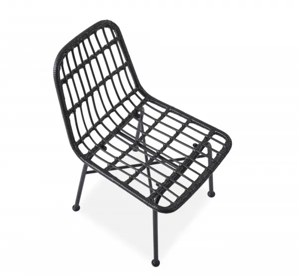 Záhradná stolička K401 Halmar Čierna