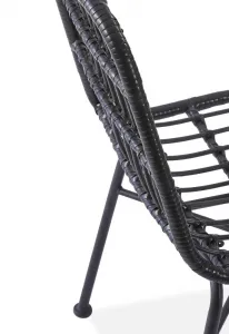 Záhradná stolička K401 Halmar Čierna