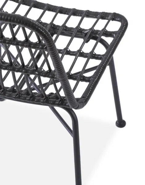 Záhradná stolička K401 Halmar Čierna