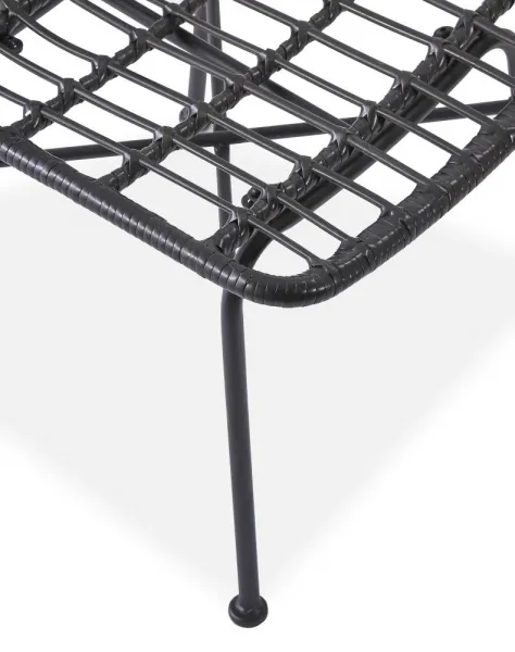 Záhradná stolička K401 Halmar Čierna