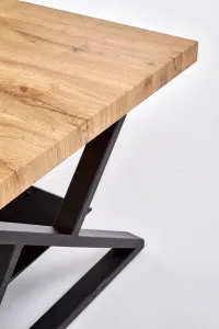 HALMAR Konferenčný stôl Nero dub/čierna