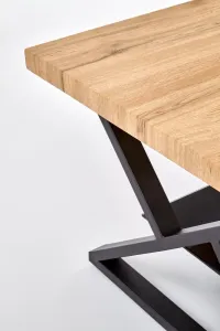 HALMAR Konferenčný stôl Nero dub/čierna